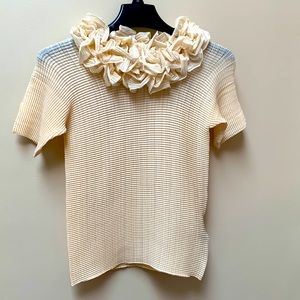 🌼Rare Issey Miyake Top Beige Size 3